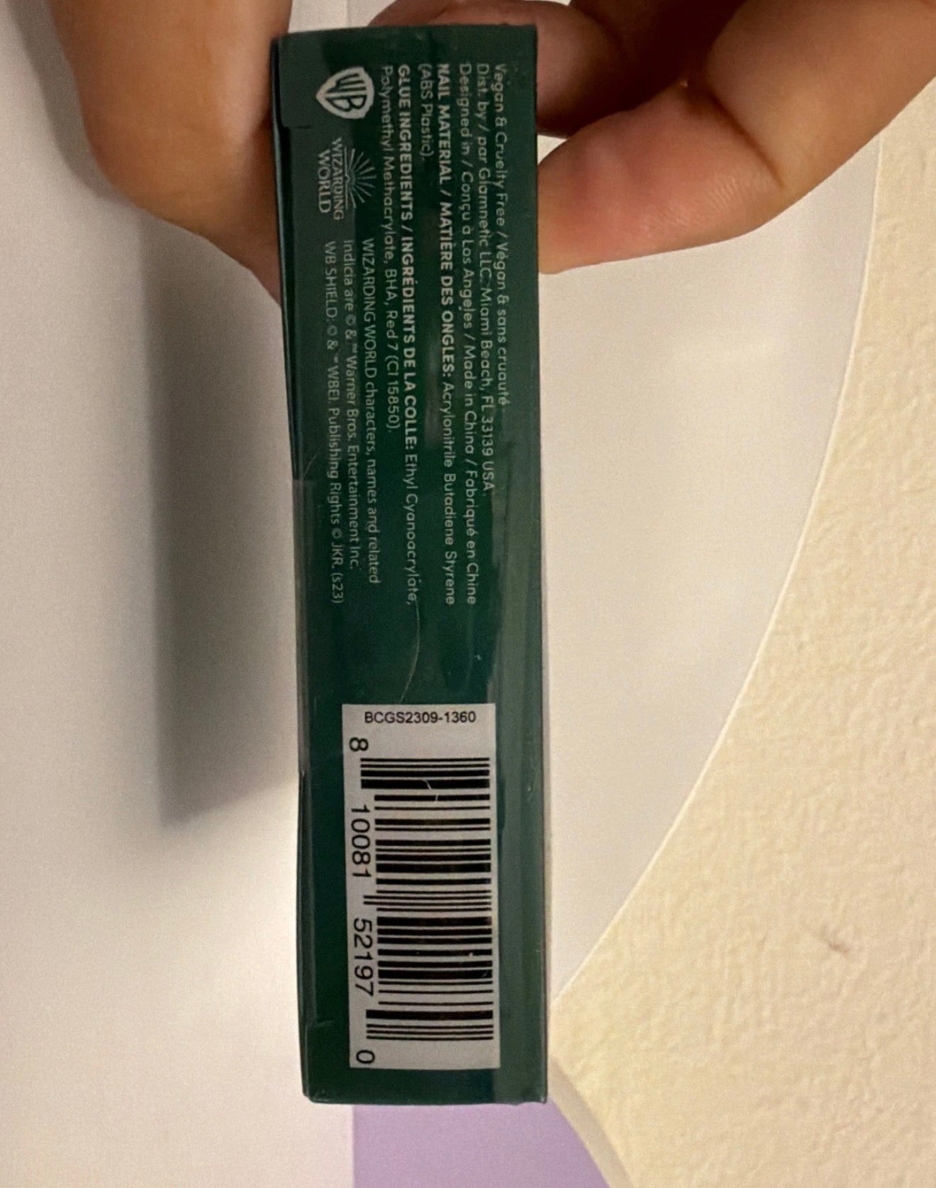 Glamnetic Press On Nails Slytherin | Short Oval 30 Nail Kit w/ Glue