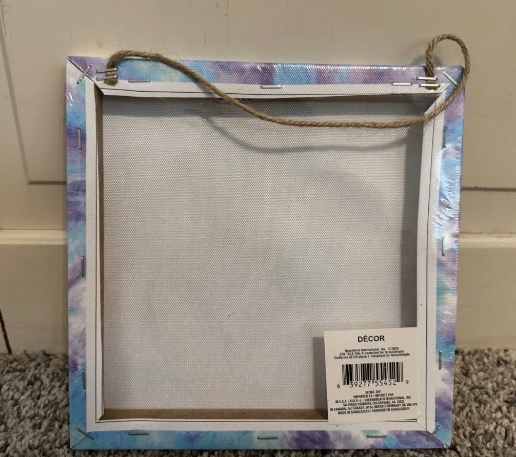 Corgi Unicorn 8"x8" Hanging Wall Art