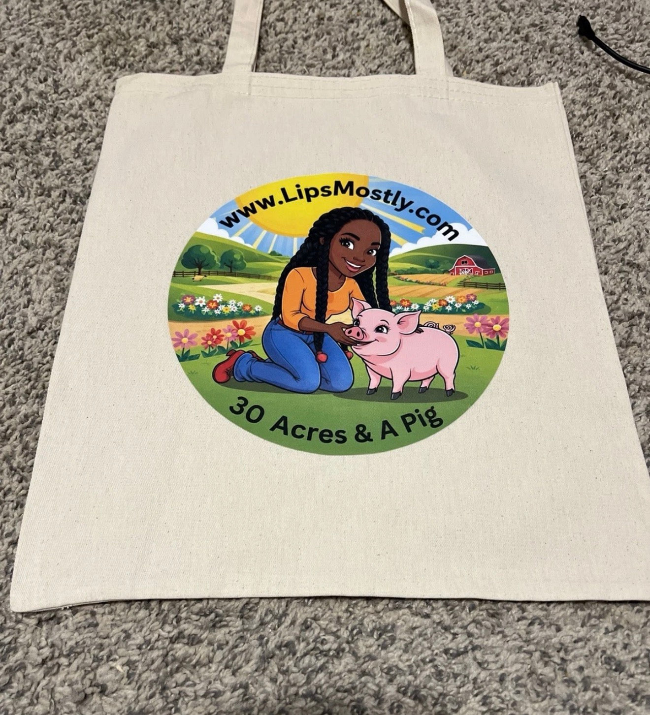 30 Acres And A Pig Full Size Tote