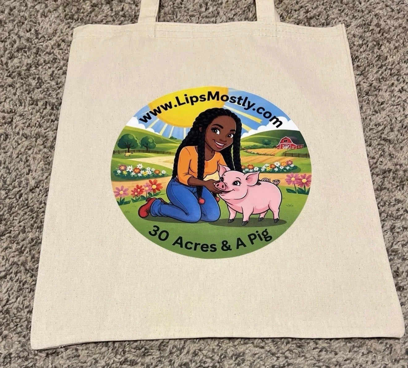 30 Acres And A Pig Full Size Tote