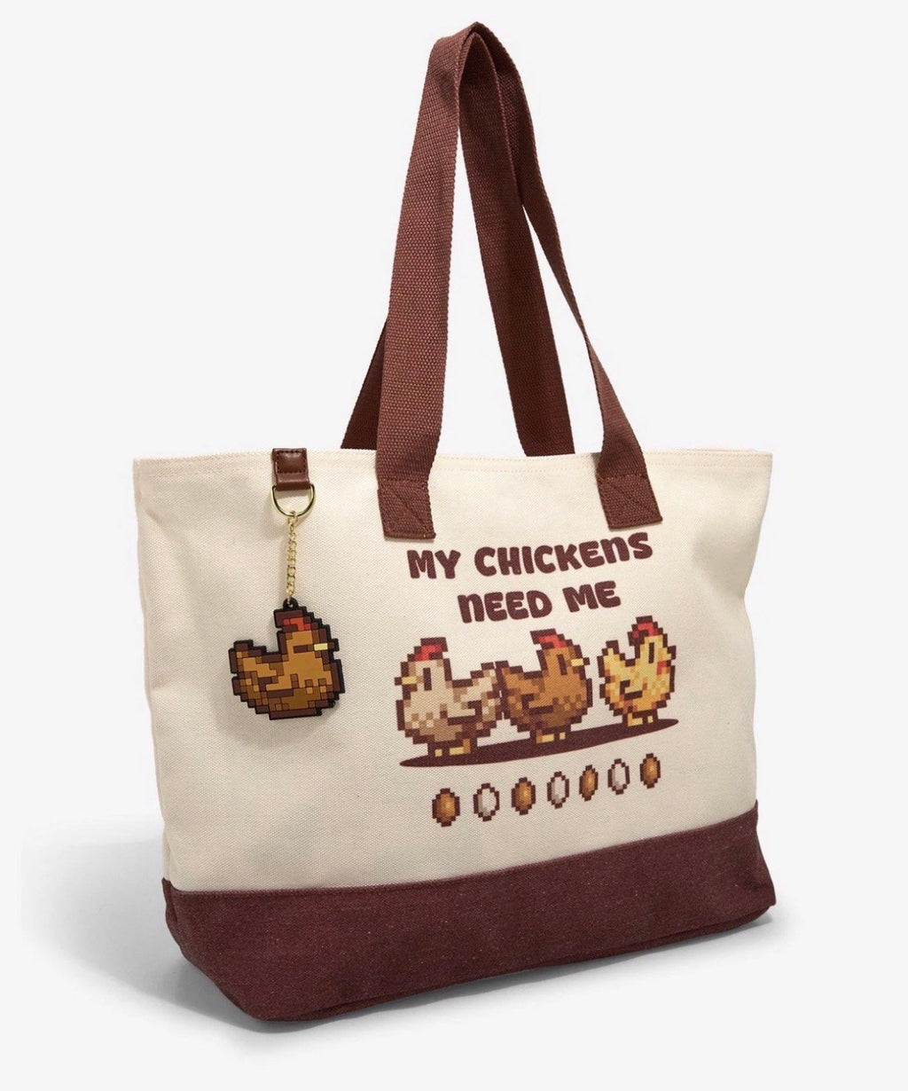 Stardew Valley Chickens Tote Bag